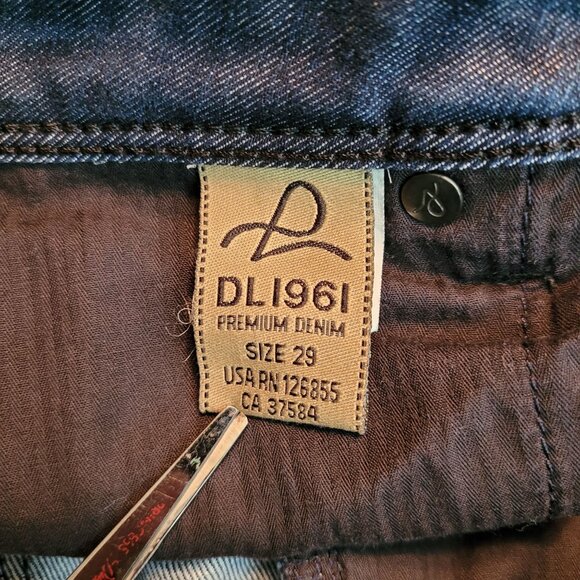 DL1961 Jeans Size 29 Cindy Slim Bootcut Low Rise Dark Wash Denim Western - Picture 5 of 12